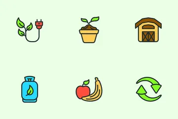 Naturaleza y ecología Paquete de Iconos