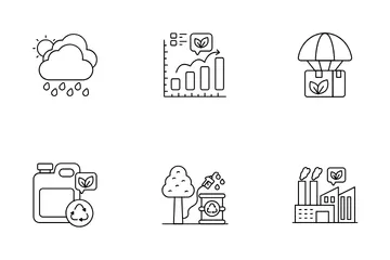 Naturaleza y ecología Paquete de Iconos