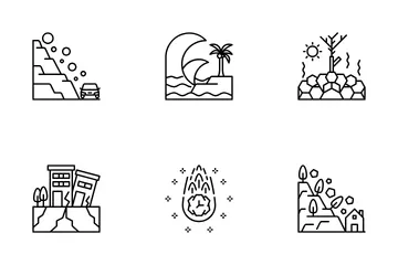 Nature Disasters Icon Pack