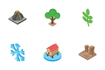 Nature - Isometric Icon Pack