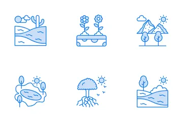 Nature Landscape And Weather Icon Pack