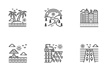 Nature Landscapes Icon Pack