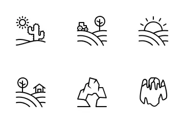 Nature (outline) Icon Pack