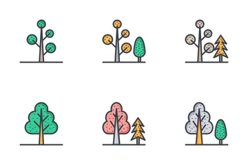 Nature, Park, Plants, Trees Icon Pack