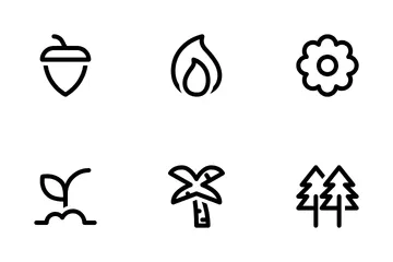 Nature Regular Icon Pack