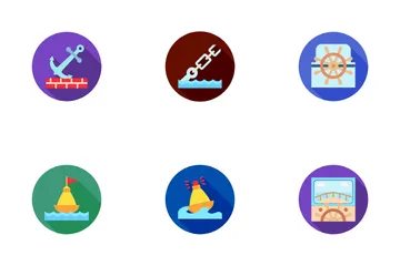 Náutico y marinero Icon Pack
