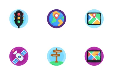 Navegação e mapas Pacote de Ícones