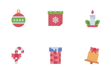 Navidad (Plano) Paquete de Iconos