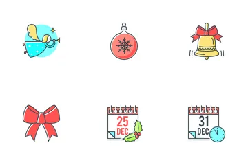 Navidad y Año Nuevo Paquete de Iconos