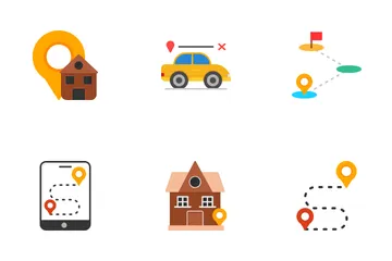 Navigation And Maps Icon Pack