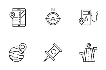 Navigation And Maps Icon Pack