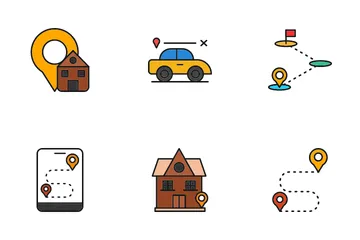 Navigation And Maps Icon Pack