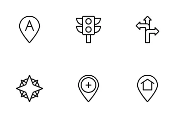 Navigation And Maps Icon Pack