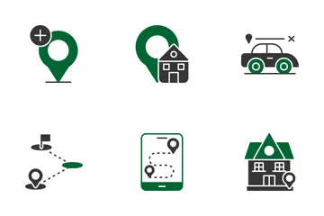 Navigation und Karten Icon Pack