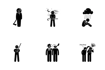Negative Person Icon Pack