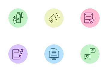 Negocio creativo Paquete de Iconos