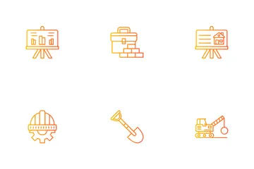 Negocio de la construcción Icon Pack