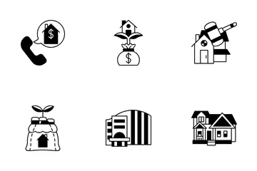 Negócio imobiliário Pacote de Ícones