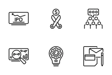 Negocio moderno Paquete de Iconos