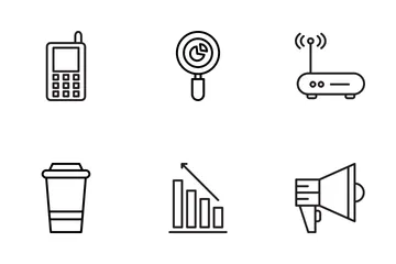 Negocio moderno Paquete de Iconos