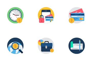 Negócios e bancos Icon Pack