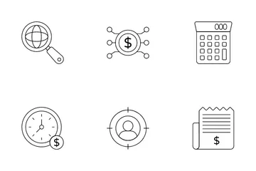 Negócios e Finanças Icon Pack