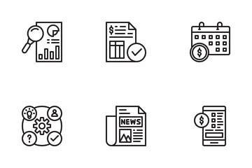 Negócios e Finanças Pacote de Ícones