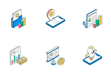 Negócios e Finanças Icon Pack