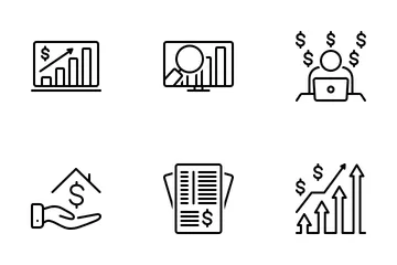 Negócios e Finanças Pacote de Ícones