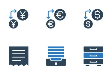 Negócios e Finanças Vol 26 Pacote de Ícones