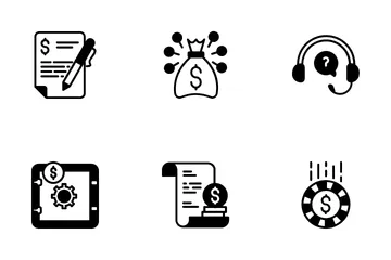 Negócios e Finanças Vol 6 Icon Pack