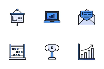 Finança de negócios Pacote de Ícones