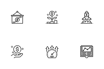 Negocios Financieros Icon Pack