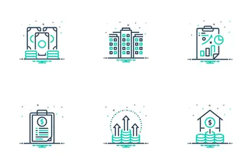 Negocios Financieros Paquete de Iconos