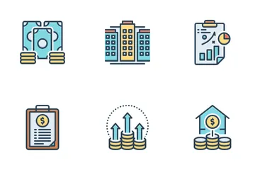 Negocios Financieros Paquete de Iconos