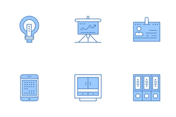 Negocios modernos y conceptos básicos de negocios Paquete de Iconos