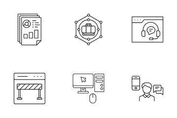 Tecnologia Empresarial Icon Pack