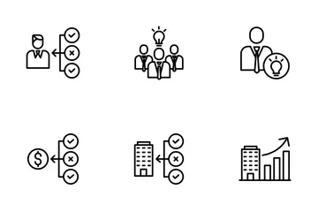 Negocios y gestión vol - 1 Paquete de Iconos