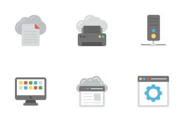 Network And Cloud Computing 2 Icon Pack