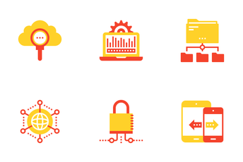  Network And Cloud Computing Icon Pack