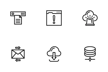 Network And Cloud Computing Icon Pack