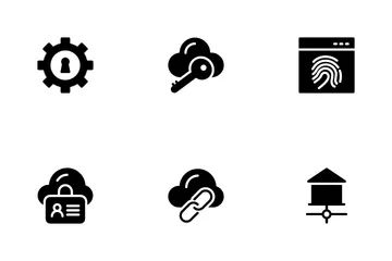 Network And Cloud Computing Icon Pack