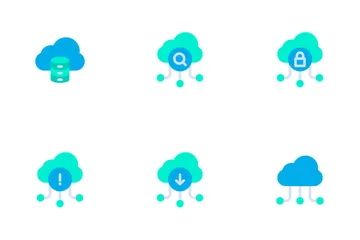 Network And Database - Flat Icon Pack