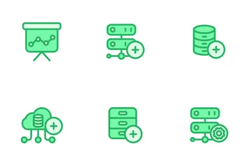 Network And Database - Mono Lineal Icon Pack