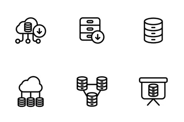 Network And Database - Outline Icon Pack