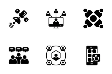 Network & Communication 1 Solid Icon Pack