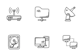 Network Doodle Icons  Icon Pack