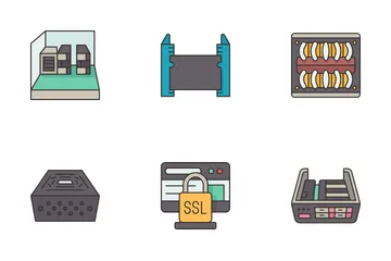 Network Hosting And Servers Icon Pack