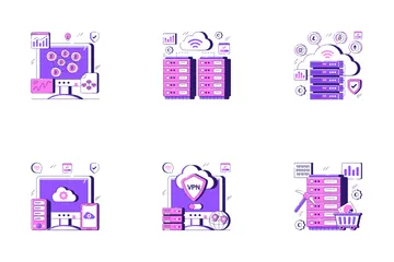 Networking And Big Data Icon Pack