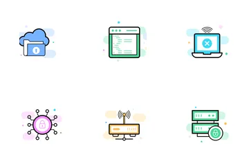 Networking And Hosting Icon Pack